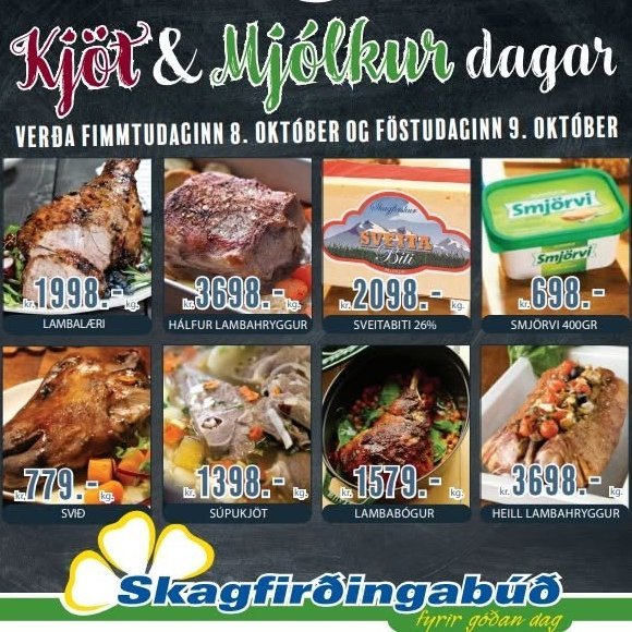 Góð tilboð í Skafó. Mynd: Af netinu.