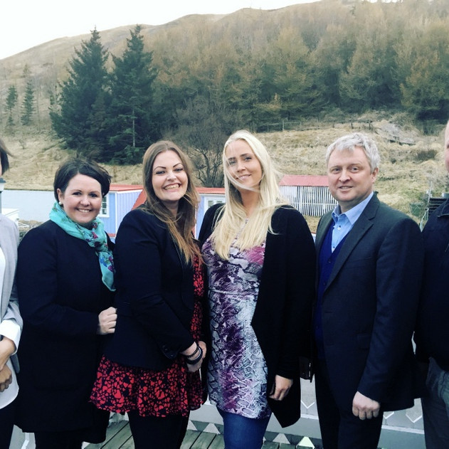 Þessi skipa sex efstu sætin á listanum. F.v. Inga Katrín D. Magnúsdóttir, Auður Björk Birgisdóttir, Sigurlaug Vordís Eysteinsdóttir, Álfhildur Leifsdóttir, Bjarni Jónsson og Valdimar Óskar Sigmarsson. Aðsend mynd.