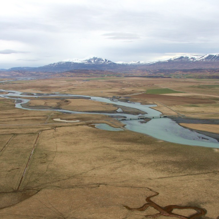 Skagafjörður séður úr lofti: Ljósm./BÞ