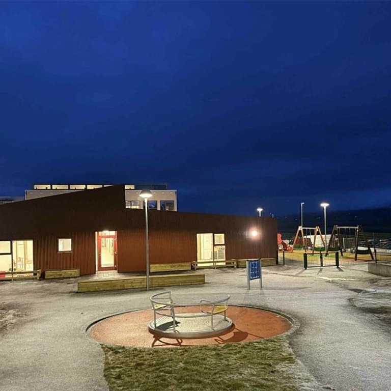 Nýtt húsnæði Leikskólans Nirkilundar í Varmahlíð. MYND AF SKAGAFJÖRÐUR.IS