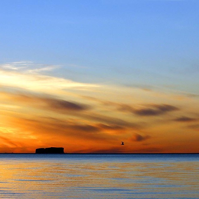 Sólarlag á Skagafirði. MYND: ÓAB