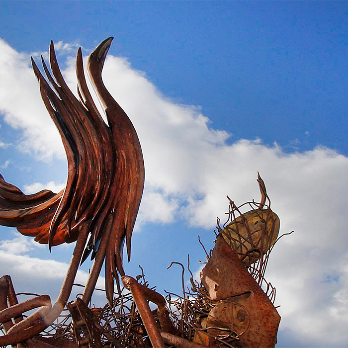 Eldra listaverk á Skagaströnd. MYND: ÓAB