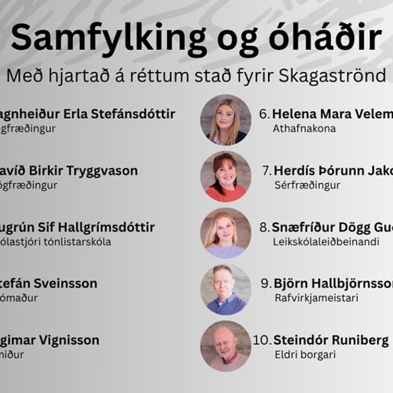 Samfylking og óháðir bjóða fram á Skagaströnd
