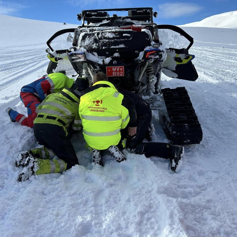 Það er ekki ferð upp á fjöll nema því fylgi smá bras. Mynd: Skagfriðingasveit