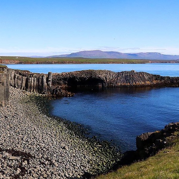 Í Kálfshamarsvík á Skaga. MYND: ÓAB