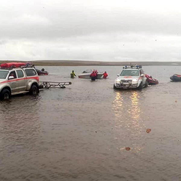 Frá björgunaraðgerðum. Mynd af Facebooksíðu Skagfirðingasveitar, Haraldur Ingólfsson.