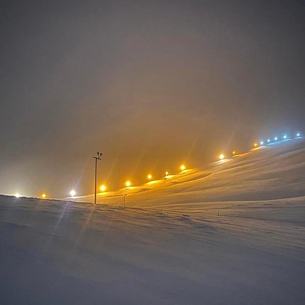 Mynd út Tindastólnum í morgun. MYND AF FACEBOOK-SÍÐU SKÍÐADEILDAR TINDASTÓLS