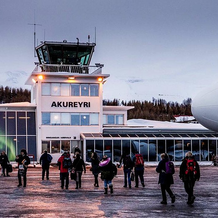 Frá Akureyrarflugvelli. MYND AF VEF MARKAÐSSTOFU NORÐURLANDS