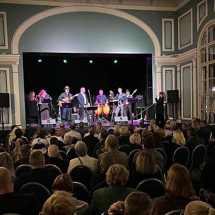 Slagarasveitin í Royal Iðnó Hall síðasta haust. MYND AF FB