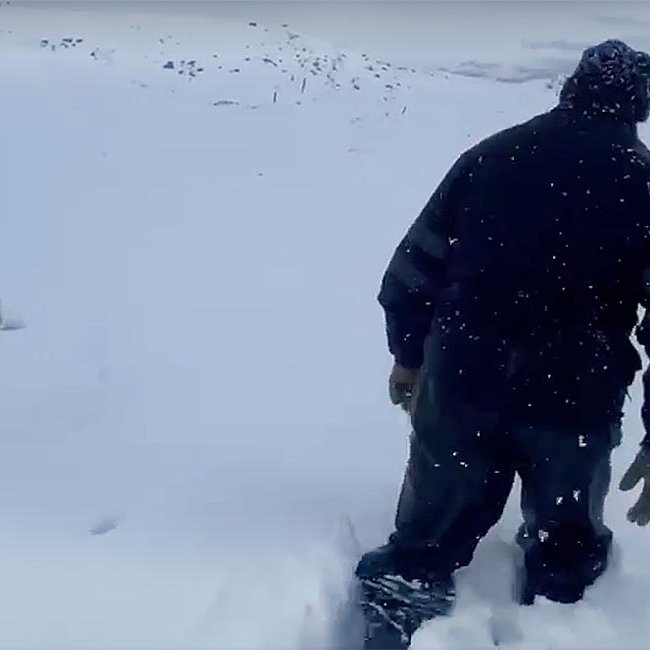 Eins og sést þá var töluverður snjór kominn í Fljótum í gær. Þessi mynd er tekin við bæinn Hvamm sem stendur talsvert hátt og snjór að líkindum meiri þar en víðast hvar. MYND: HALLDÓR GUNNAR