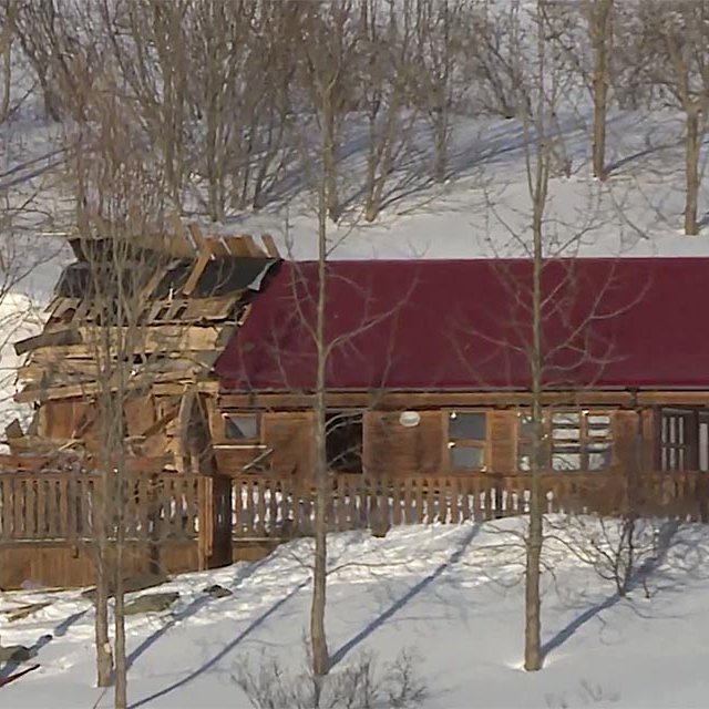 Sumarbústaðurinn. SKJÁSKOT ÚR FRÉTT SJÓNVARPS