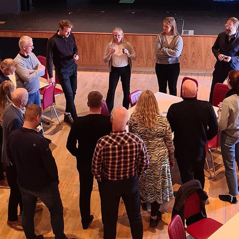 Frá vinnustofunni á Hvammstanga. MYND: SSNV