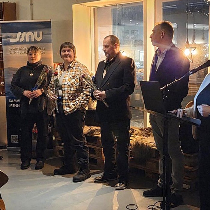 Frá afhendingu styrkja í Sjávarborg. MYND AF SSNV.IS