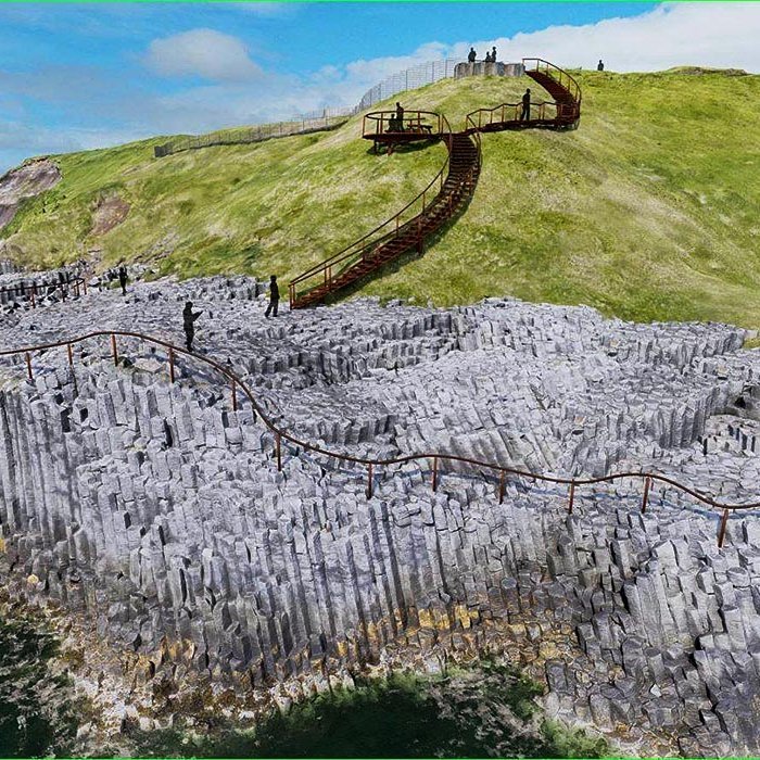 Hér sést hvernig gert er ráð fyrir að aðkoma verði í Staðarbjargavík að loknum framkvæmdum. MYND AF VEF STJÓRNARRÁÐSINS