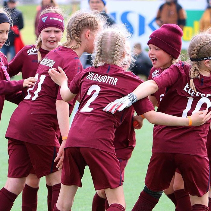 Tindastólsstúlkur voru í góðum gír um helgina. MYNDIR: ÓAB