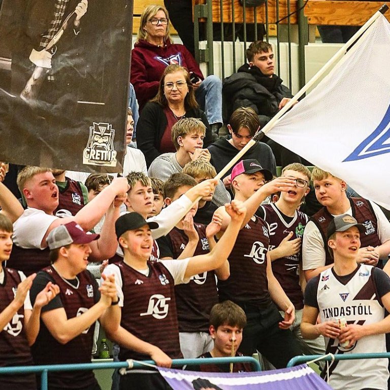 Það var stemning í Síkinu þó það hefðu nú fleiri mátt skjótast út í hvassviðrið og mæta í Síkið. MYND AF SÍÐU KÖRFUKNATTLEIKSDEILDAR TINDASTÓLS