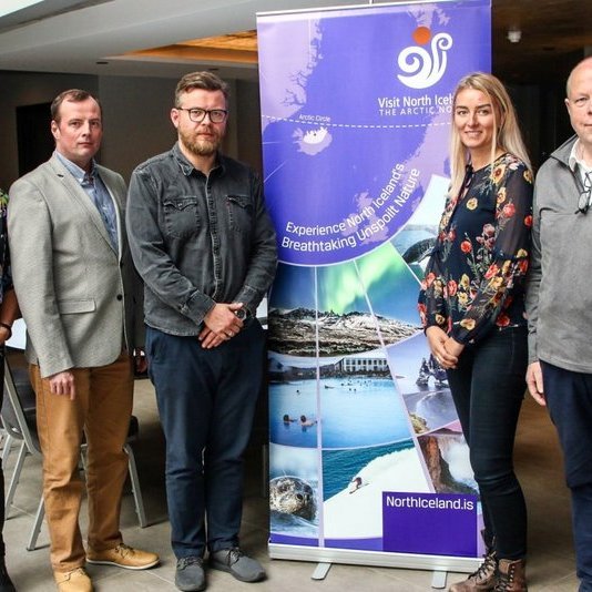 Stjórn Markaðsstofu Norðurlands. Frá vinstri, Þórdís Bjarnadóttir, Sigurður Líndal Þórisson, Baldvin Esra Einarsson, Edda Hrund Guðmundsdóttir og Tómas Árdal. Á myndina vantar Viggó Jónsson og Arngrím Arnarson.Mynd: northiceland.is