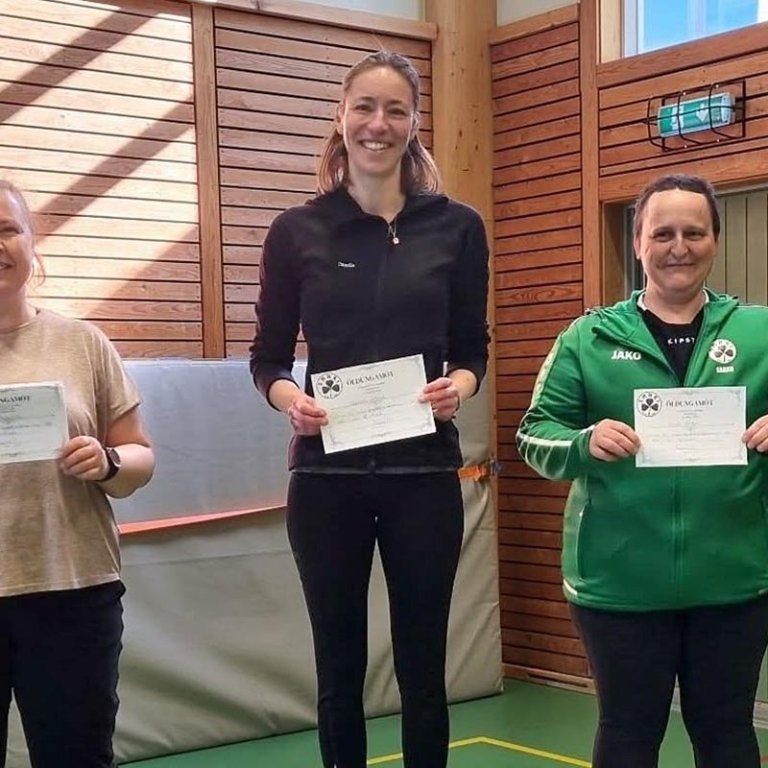 Þessar stóðu sig vel á mótinu í fyrra. Mynd: Ditte Clausen.