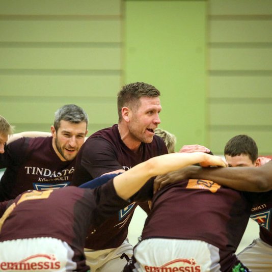 Stólar höfðu ástæðu til að gleðjast í gær. Mynd frá öðrum leik Stóla. Mynd: Hjalti Árna.