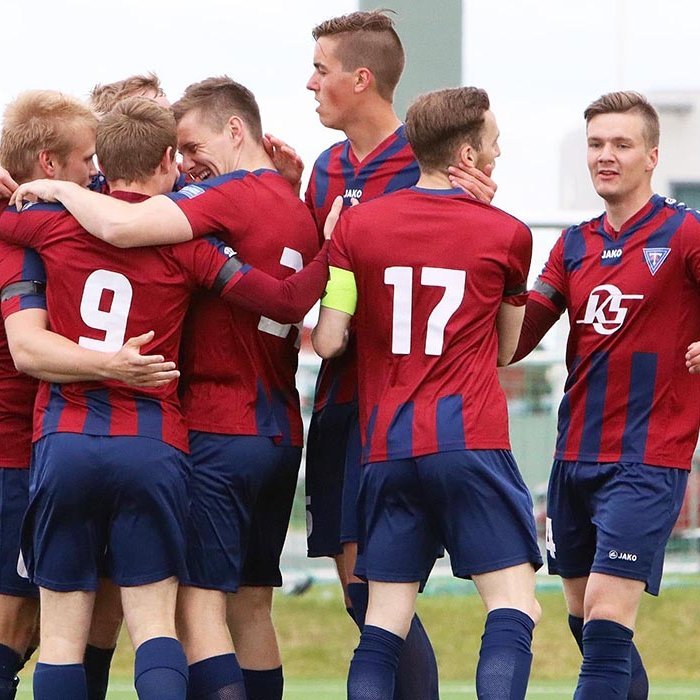 Það gekk betur í fyrri leik sumarsins gegn Elliða en hann vannst 3-1 eftir snöggt hat-trick frá Luke Rae. MYND: ÓAB