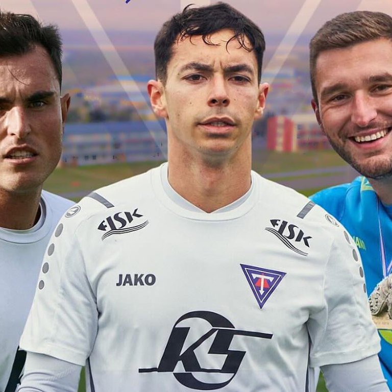 Manu, David og Niko verða með Stólunum í sumar. MYND AF SÍÐU KNATTSPYRNUDEILDAR