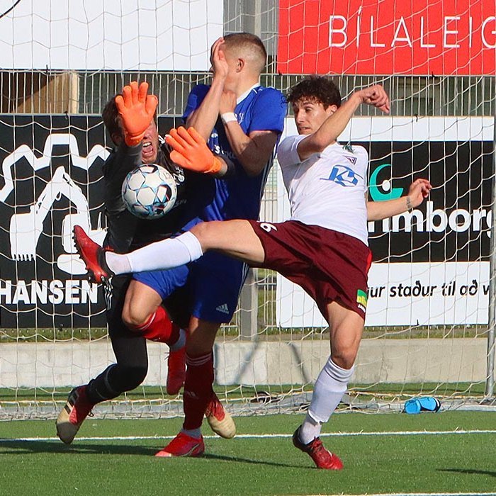 Francisco Vano Sanjuan í færi í fyrri hálfleik. MYND: ÓAB