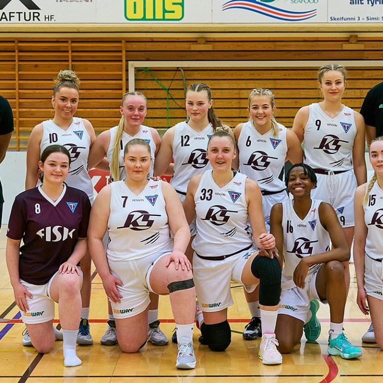 Lið Tindastóls að leik loknum. MYND: SIGURÐUR INGI PÁLSSON