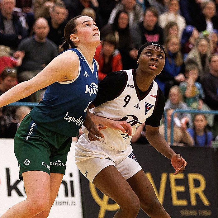 Ifunanya Okoro í baráttunni í leik gegn Hamri/Þór á dögunum. MYND: DAVÍÐ MÁR