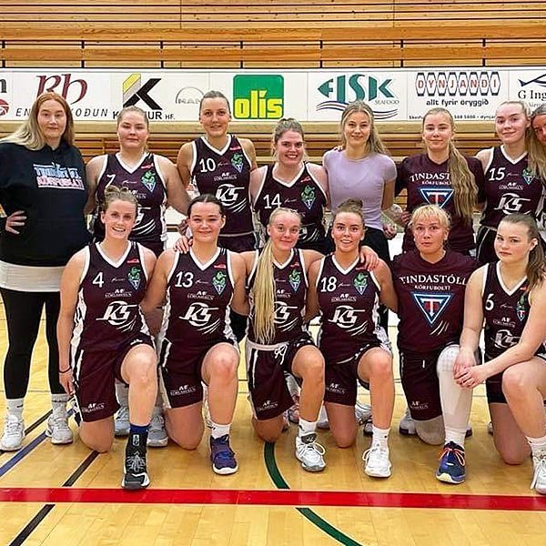 Lið Tindastóls í gærkvöldi. MYND: ÁRNÝ SJÚKRAÞJÁLFARI