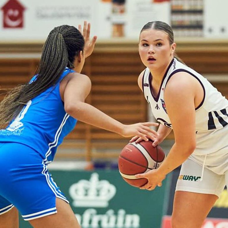 Klara Sólveig í leik gegn Stjörnunni í haust. MYND: SIGURÐUR INGI