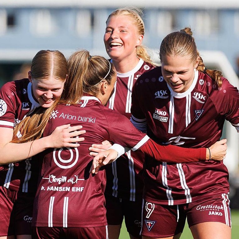 Það fór betur í fyrri leiknum gegn FHL í sumar og þá gátu Stóalstúlkur fagnað sigri í leikslok. MYND: DAVÍÐ MÁR