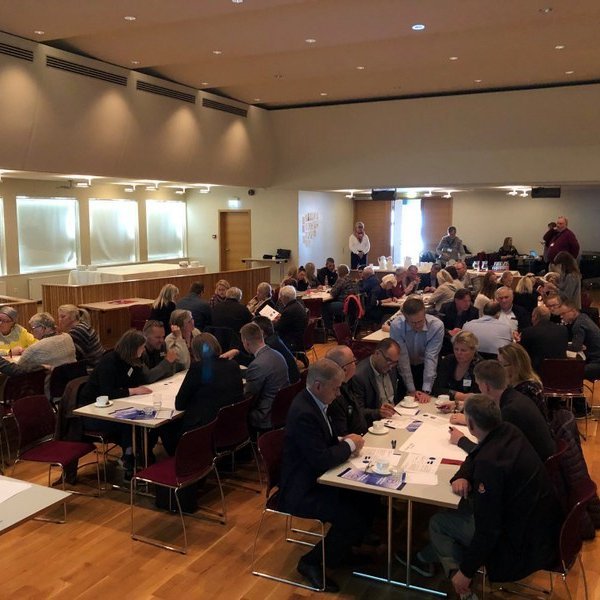 Frá fundinum í Miðgarði. Mynd af Facebooksíðu SSNV.