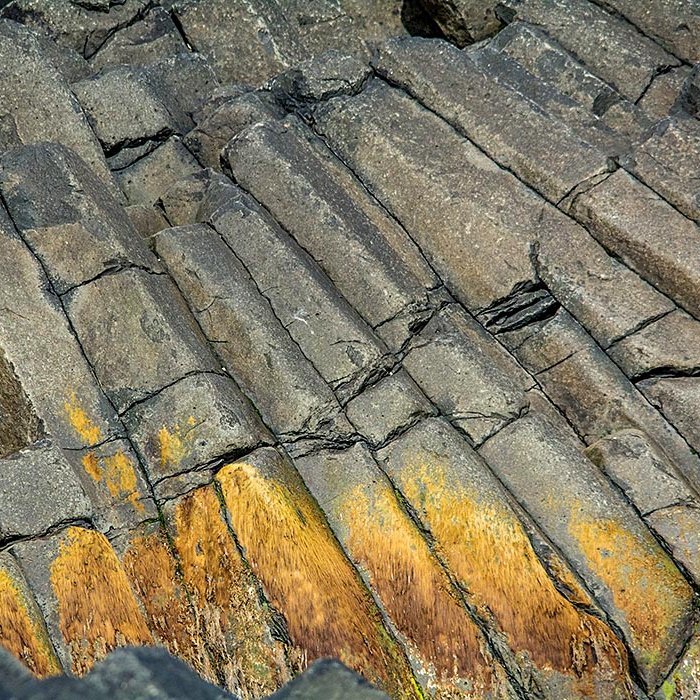 Stuðlaberg við Kálfshamarsvík á Skaga. MYND: RÓBERT DANÍEL JÓNSSON