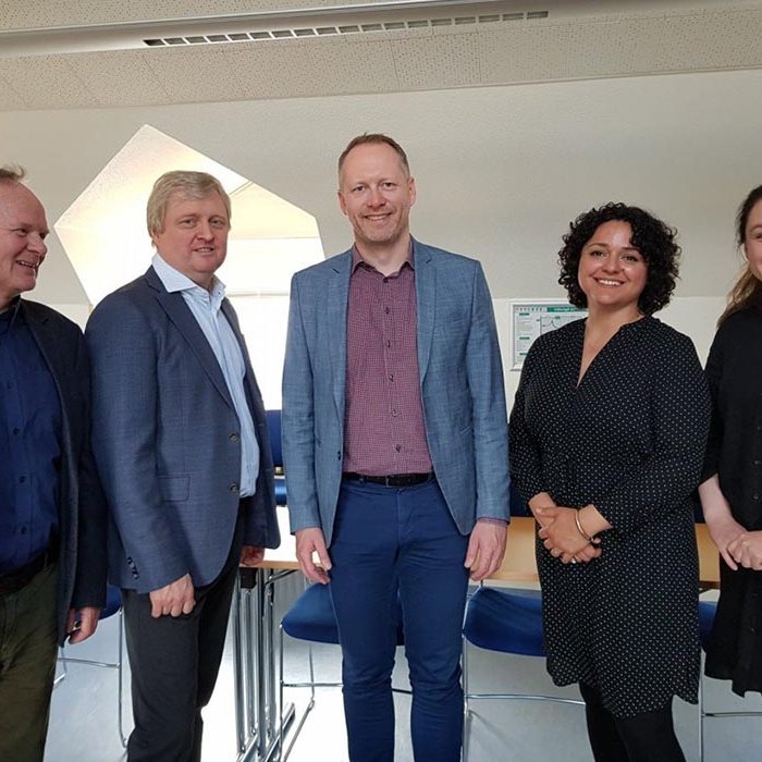 Frá vinstri: Einar Ó. Þorleifsson, Bjarni Jónsson, Guðmundur Ingi Guðbrandsson, Jessica Aquino og Sandra M. Granquist.