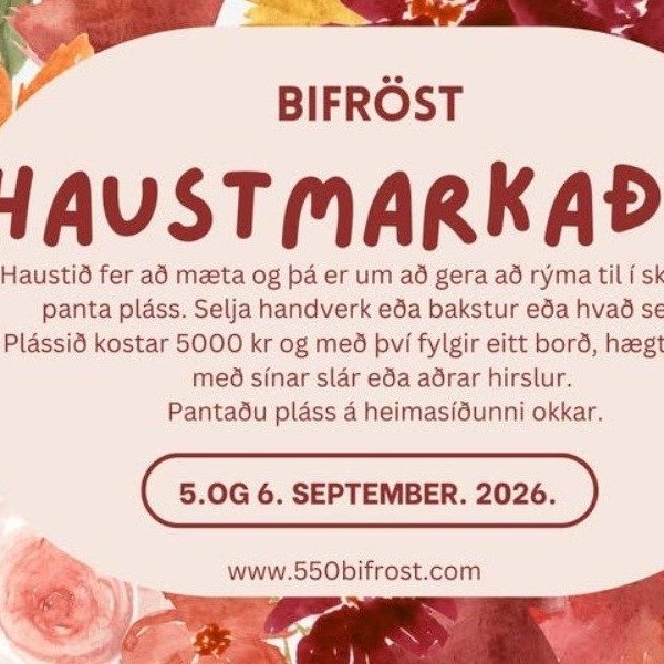 Haustmarkaður í Bifröst. Mynd: Aðsend.