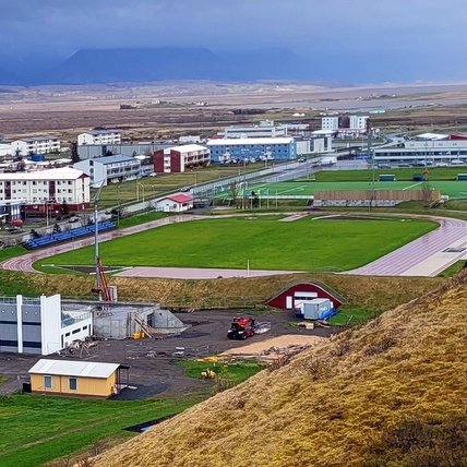 Íþróttamannvirkin á Sauðárkróki. Mynd: PF.