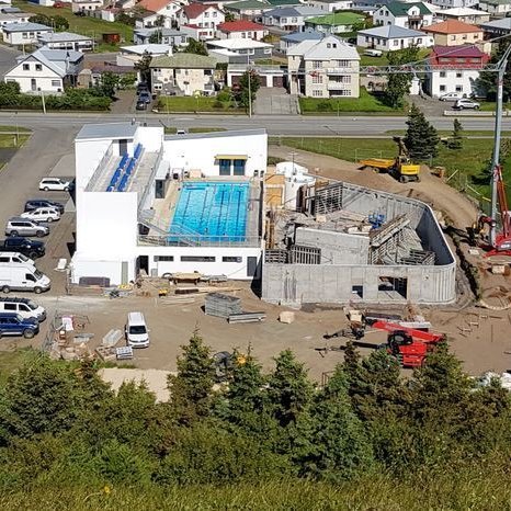 Sundlaug Sauðárkróks fyrr í sumar. Mynd: PF.