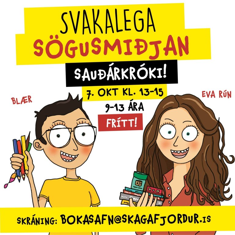 Svakalega sögusmiðjan.MYND AUGLÝSING