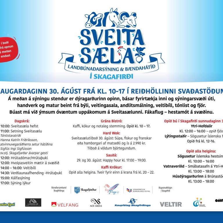 Það verður sveita stemning í Skagafirði.