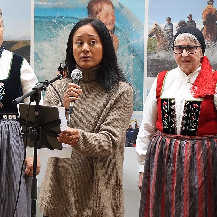 Vigdís Häsler setur Sveitasæluna í morgun. MYND: ÓAB