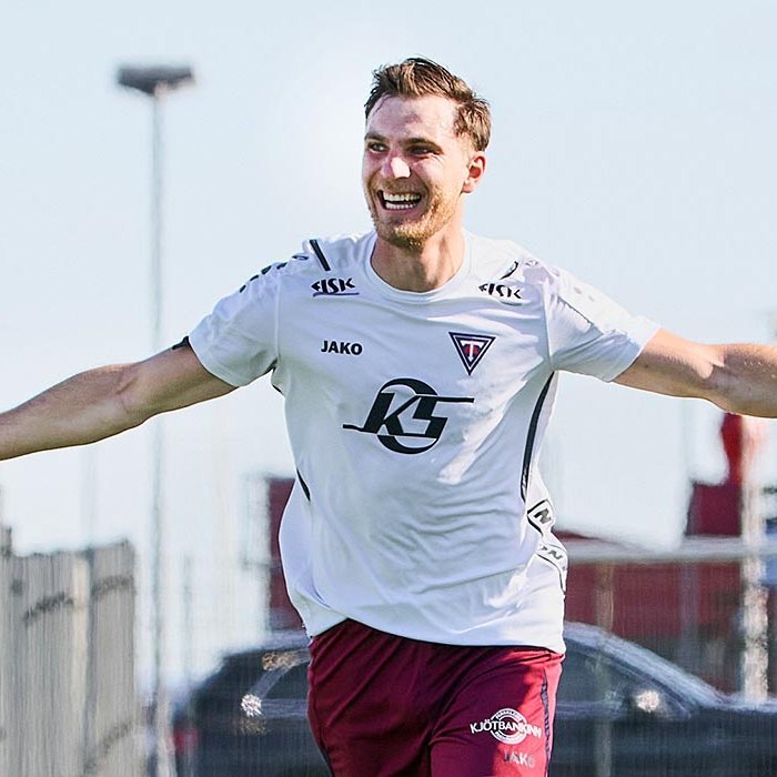 Svetislav Milosevic gerði fyrra mark Tindastóls í gærkvöldi. Hér sést hann fagna marki fyrr í sumar. MYND: SIGURÐUR INGI