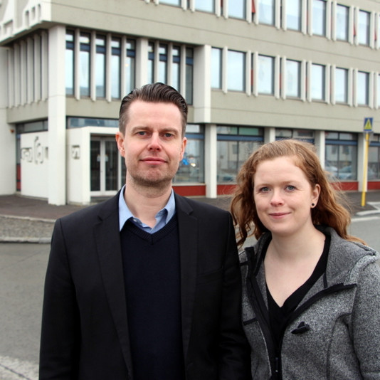 Stofnendur Textalands, Arnar Óðinn Arnþórsson og Halla Sigríður Bragadóttir. Aðsend mynd.