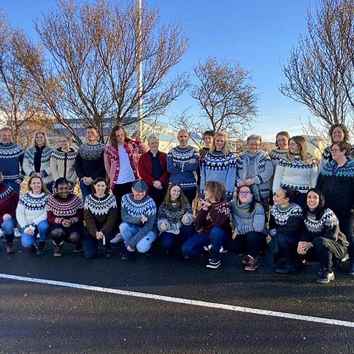 Þátttakendur í vinnustofunni. MYND AF SÍÐU TEXTÍLMIÐSTÖÐVAR ÍSLANDS