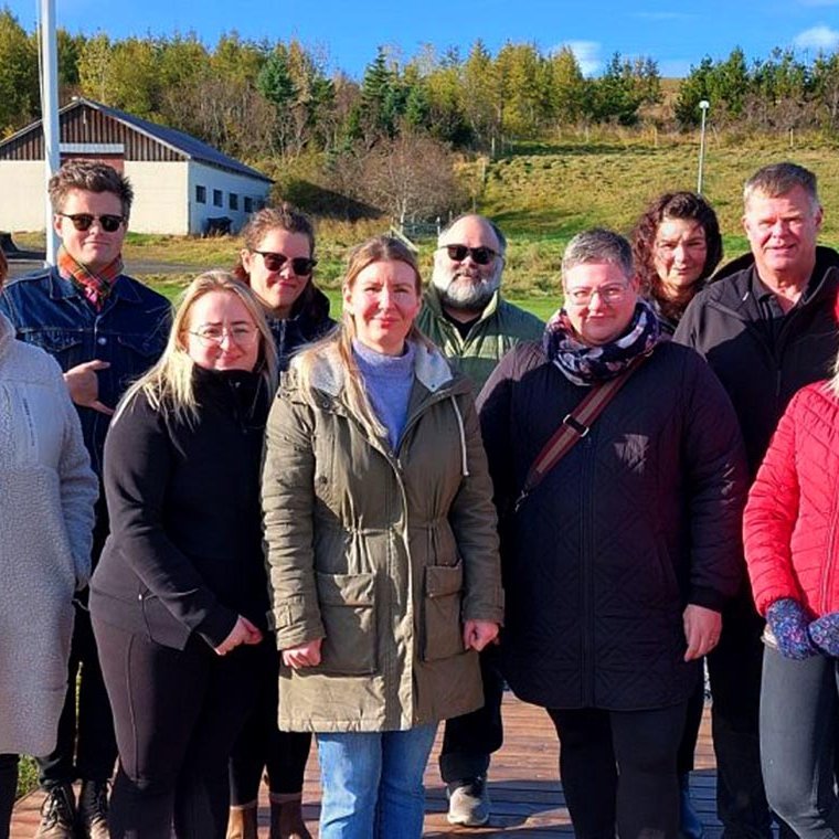 Starfsfólk í þjónustu við fatlað fólk. Frá vinstri: Gréta Sjöfn Guðmundsdóttir, Hlynur Örn Sigmundsson, Stefanía Sif Traustadóttir, Alma Dögg Guðmundsdóttir, Sigþrúður Jóna Harðardóttir, Guðberg Ellert Haraldsson, Guðrún Ösp Hallsdóttir, Guðrún Hanna Kristjánsdóttir, Jón Ingi Björgvinsson og Auður Inga Ingimarsdóttir. MYND: SKAGAFJÖRÐUR.IS