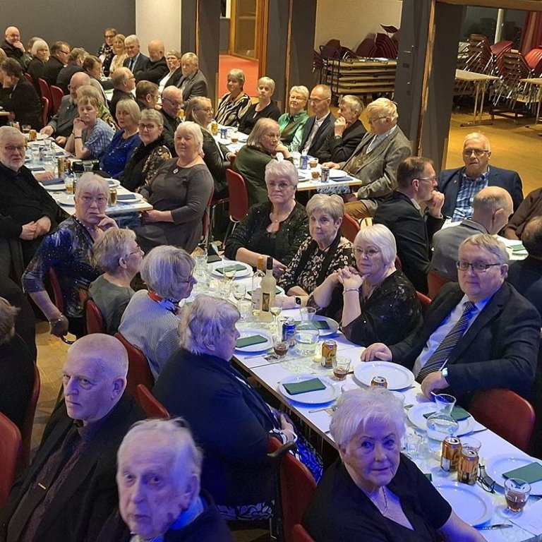 Það var þéttsetinn bekkurinn í Félagsheimilinu Hvammstanga í gær. MYNDIR: GUÐMUNDUR HAUKUR