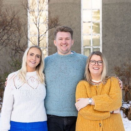 Sigríður, Bjarki og Álfhildur. MYND AÐSEND