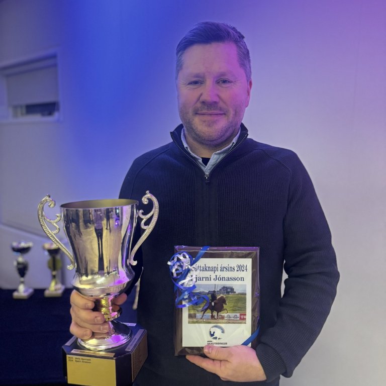 Bjarni Jónasson knapi ársins. MYND AÐSEND