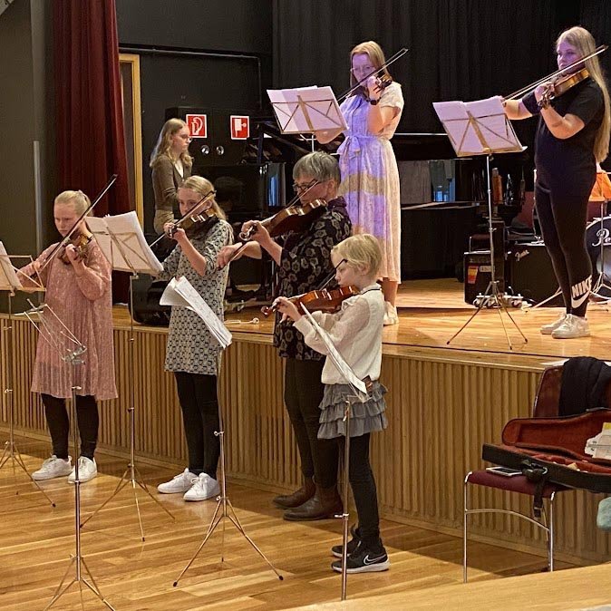 Frá tónleikum Tónlistarskóla Skagafjarðar í Miðgarði 2022. AÐSEND MYND