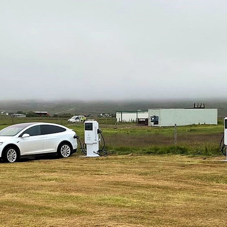 Hleðslustöðvarnar á Tjaldsvæðinu. Mynd: UMFÍ