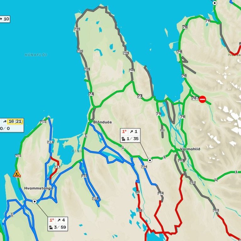 Mynd snippuð af umferd.is